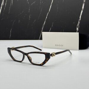NEW GUCCI EYEGLASSES GG1683O 003 WOMEN HAVANA EYEWEAR GUCCI